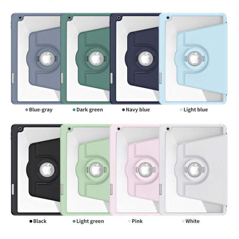 Pbuddy IPad Slim Detachable Smart Cover, Foldable Stand, 360° Rotation Ipad 10.2 7/8/9 Ipad 9.7 Air 1/2 Ipad 5/6
