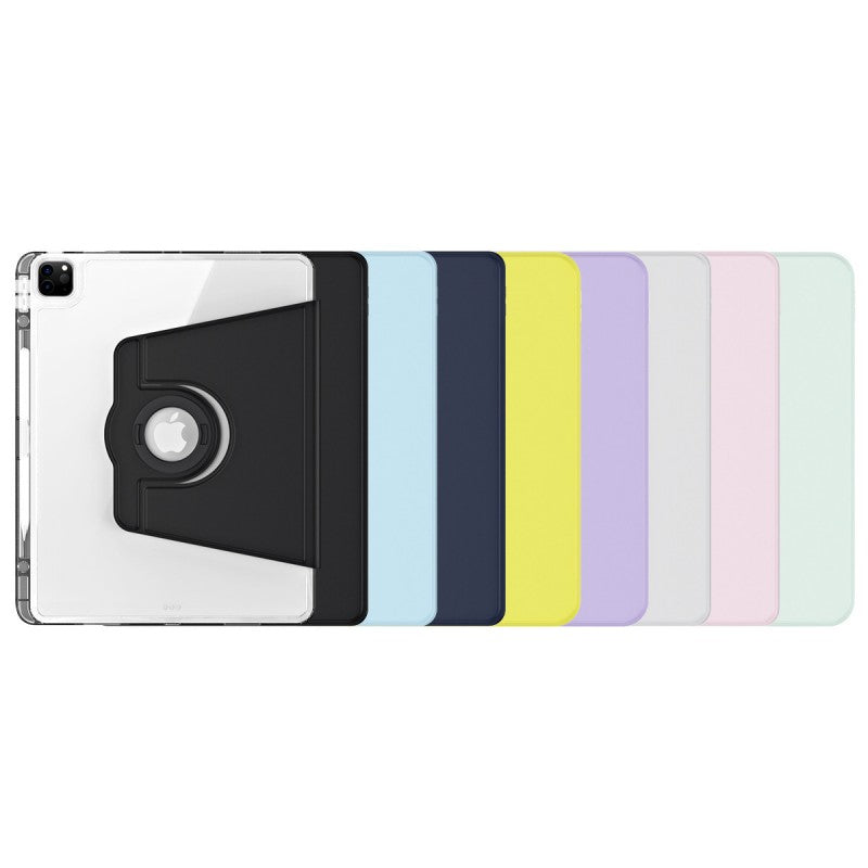 Pbuddy IPad Slim Detachable Smart Cover, Foldable Stand, 360° Rotation Ipad 12.9 3/4/5/6