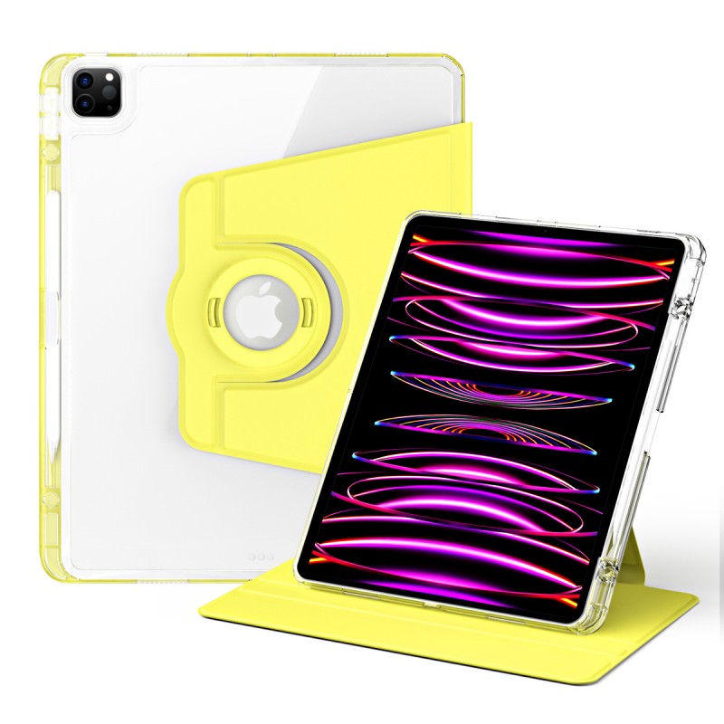 Pbuddy IPad Slim Detachable Smart Cover, Foldable Stand, 360° Rotation Ipad 12.9 3/4/5/6