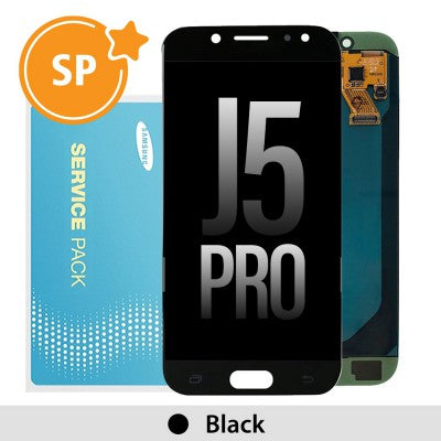 tECGURU-Samsung Galaxy J5 Pro (2017) J530F OLED Screen Replacement Digitizer GH97-20738A/20880A (Service Pack)-Black