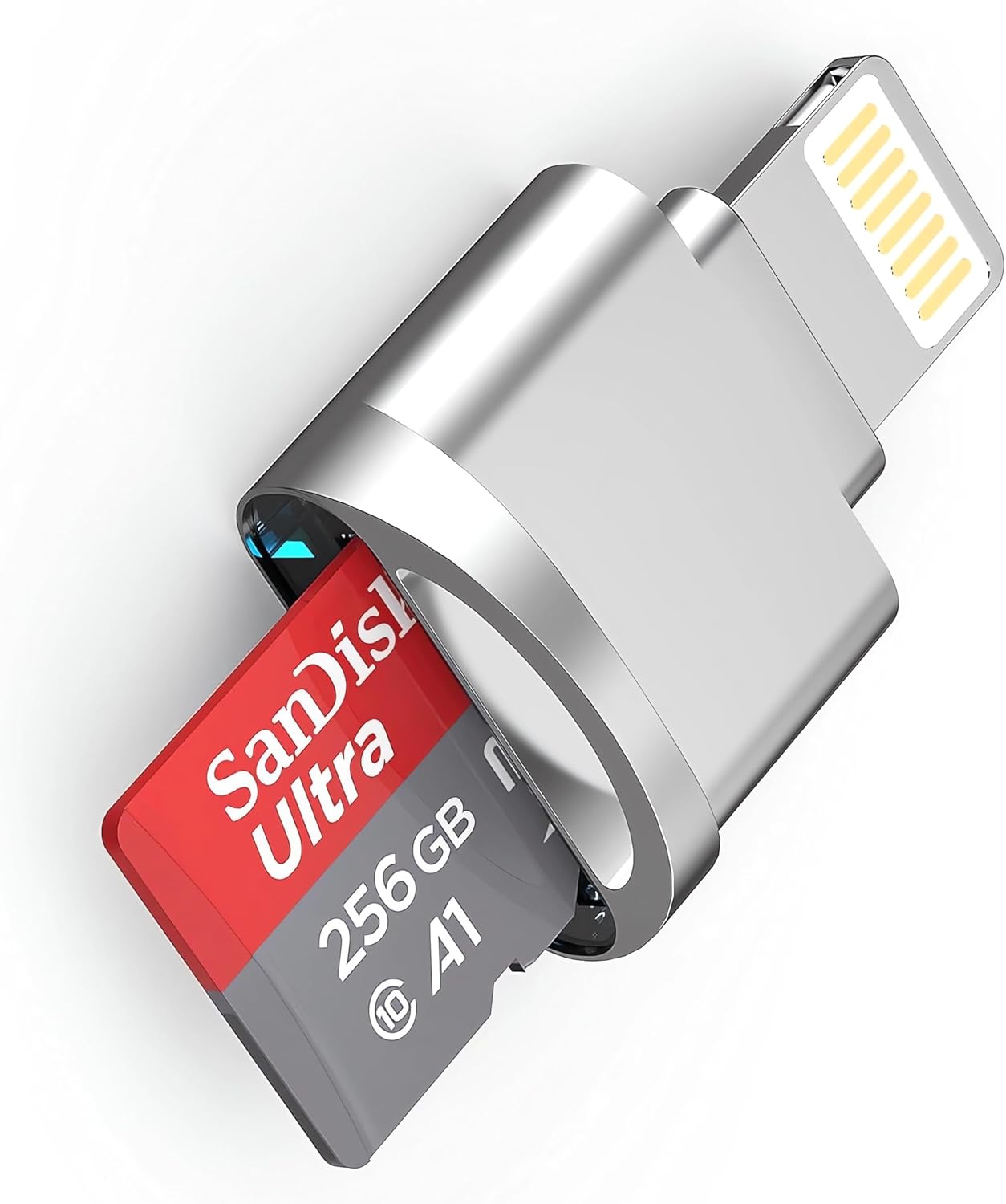 MFi Certified Lightning SD Card Reader for iPhone/iPad - Micro SD & TF Card Support, Compatible with iPhone 14/13/12/11/X Series