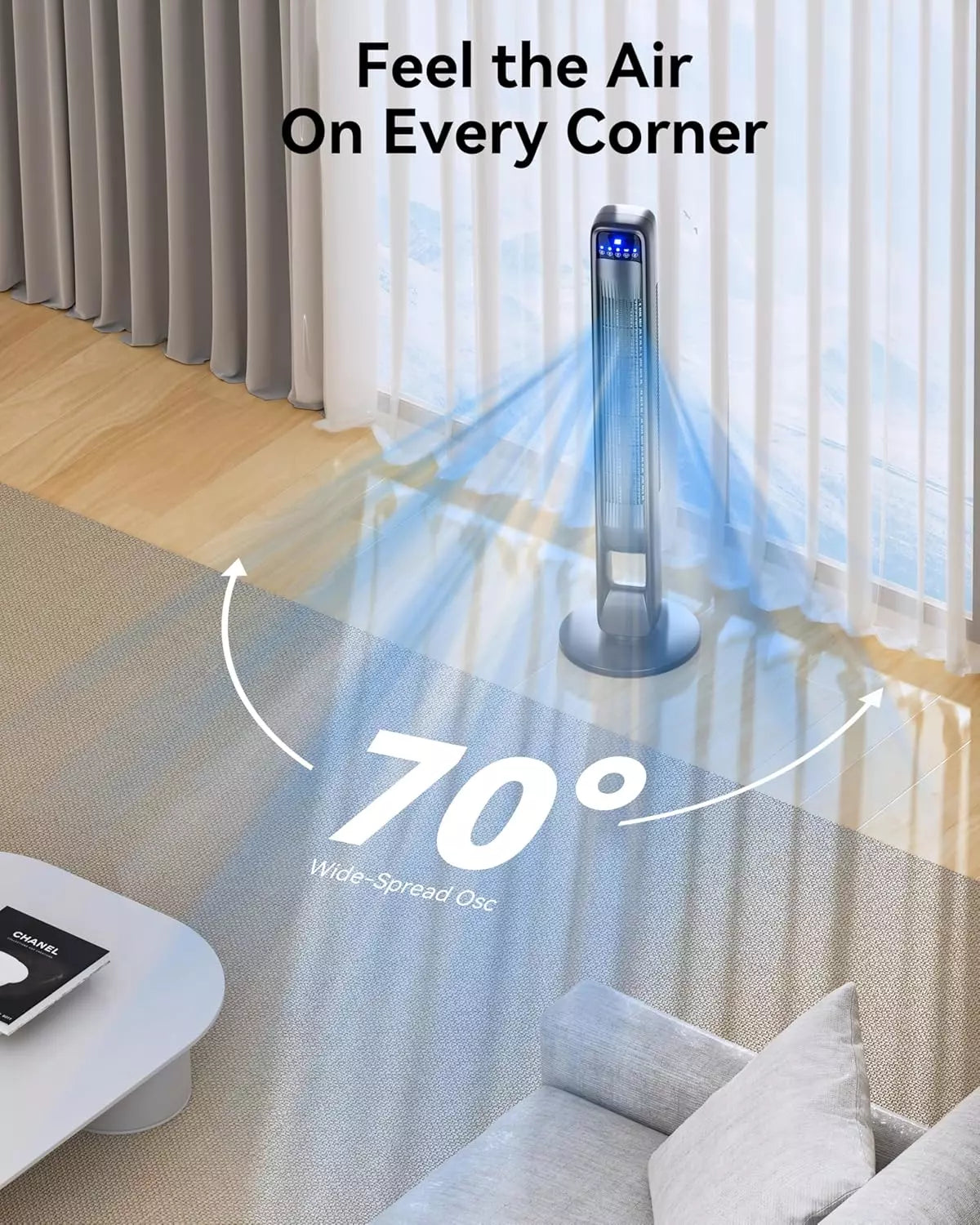 Mosiller Bladeless Tower Fan