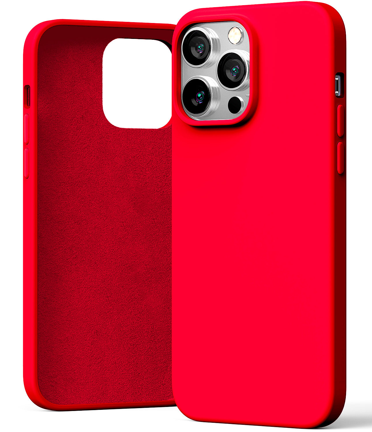 Silicone Case for iPhone 12 Series , Silky-Soft Touch Full-Body Protective Phone Case, Shockproof Cover