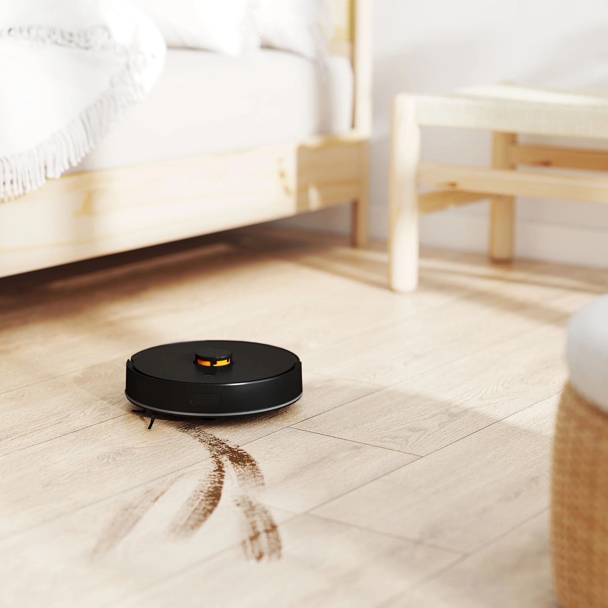 MyGenie Raptor Laser Robotic Vacuum – Black | Laser Navigation | Smart Mapping | Automatic Robot Vacuum Cleaner