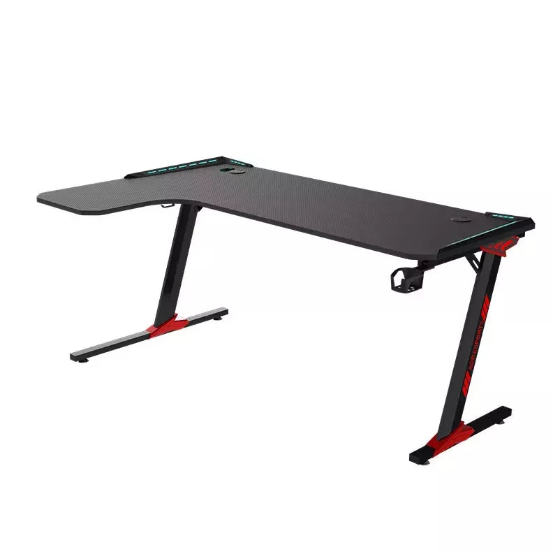 ModernE-SportsGamingandOfficeDeskwithCarbonFiberFinish1