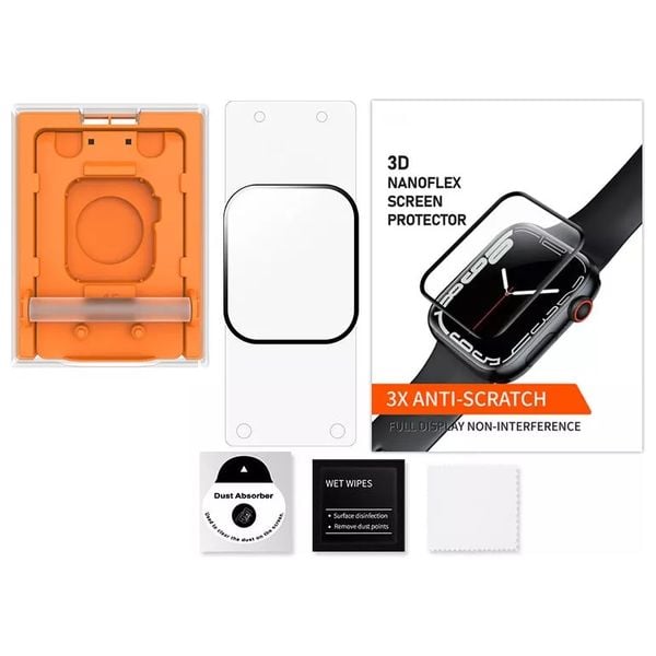 Screen Protector for Apple Watch 42mm – Bubble Free Auto-Alignment Kit - Pack of 10 screen protectors