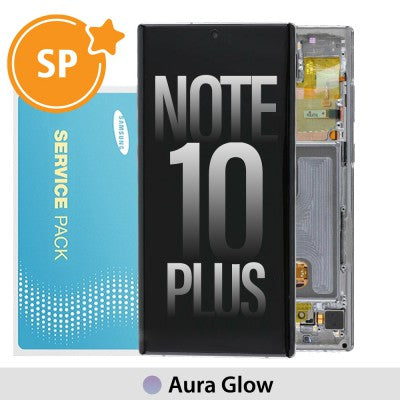Tecguru-Samsung Galaxy Note 10 Plus N975F / 5G N976B OLED Screen Replacement Digitizer GH82-20838C (Service Pack)-Aura Glow