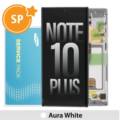 Tecguru-Samsung Galaxy Note 10 Plus N975F / 5G N976B OLED Screen Replacement Digitizer GH82-20838C (Service Pack)-Aura Glow
