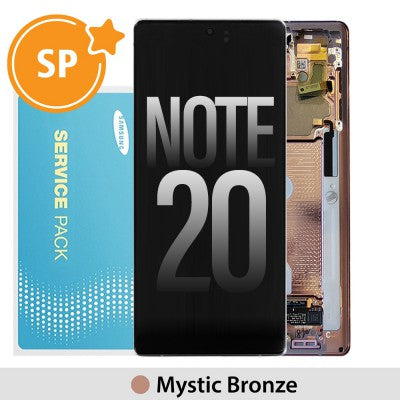 Tecguru-Samsung Galaxy Note 20 N980F OLED Screen Replacement Digitizer GH82-23495A/23733A (Service Pack)-Mystic Gray