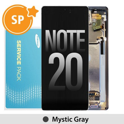 Tecguru-Samsung Galaxy Note 20 N980F OLED Screen Replacement Digitizer GH82-23495A/23733A (Service Pack)-Mystic Gray