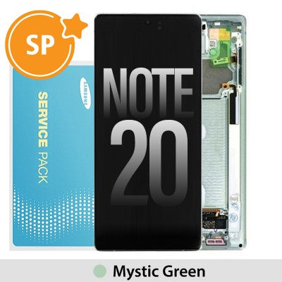 Tecguru-Samsung Galaxy Note 20 N980F OLED Screen Replacement Digitizer GH82-23495A/23733A (Service Pack)-Mystic Gray