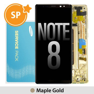Tecguru-Samsung Galaxy Note 8 N950F OLED Screen Replacement Digitizer GH97-21065B (Service Pack)-Deep Sea Blue