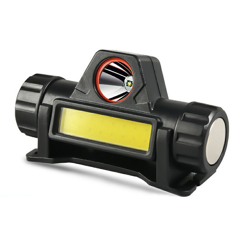 USB Rechargeable LED Headlamp – Dual Beam, 2-Level Dimming, Magnetic Attachment & 1200mAh Battery