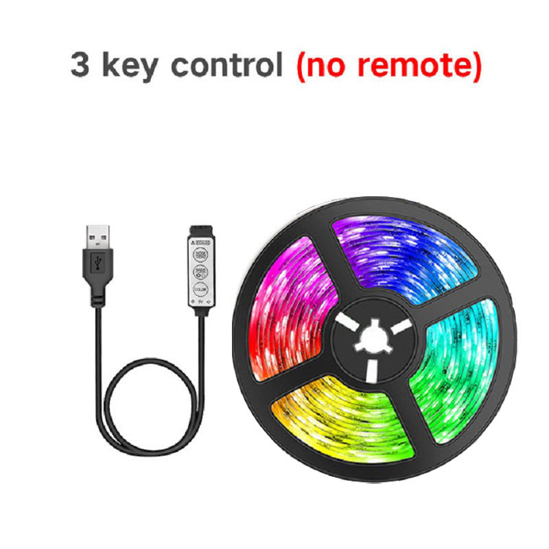 10M 5V USB RGB LED Strip Light Kit – 2835 Flexible Ambient Lighting, 60 LEDs/m with 3-Button Controller