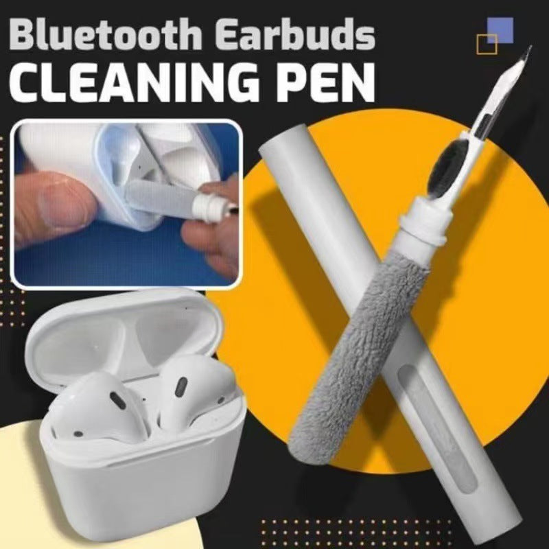 Bluetooth Earbuds Cleaning Pen – 3-in-1 Earphone, Charging Case & Keyboard Cleaning Brush