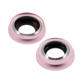 Rear Camera Lens With Bracket for iPhone 15 / 15 Plus-Pink (Purple)