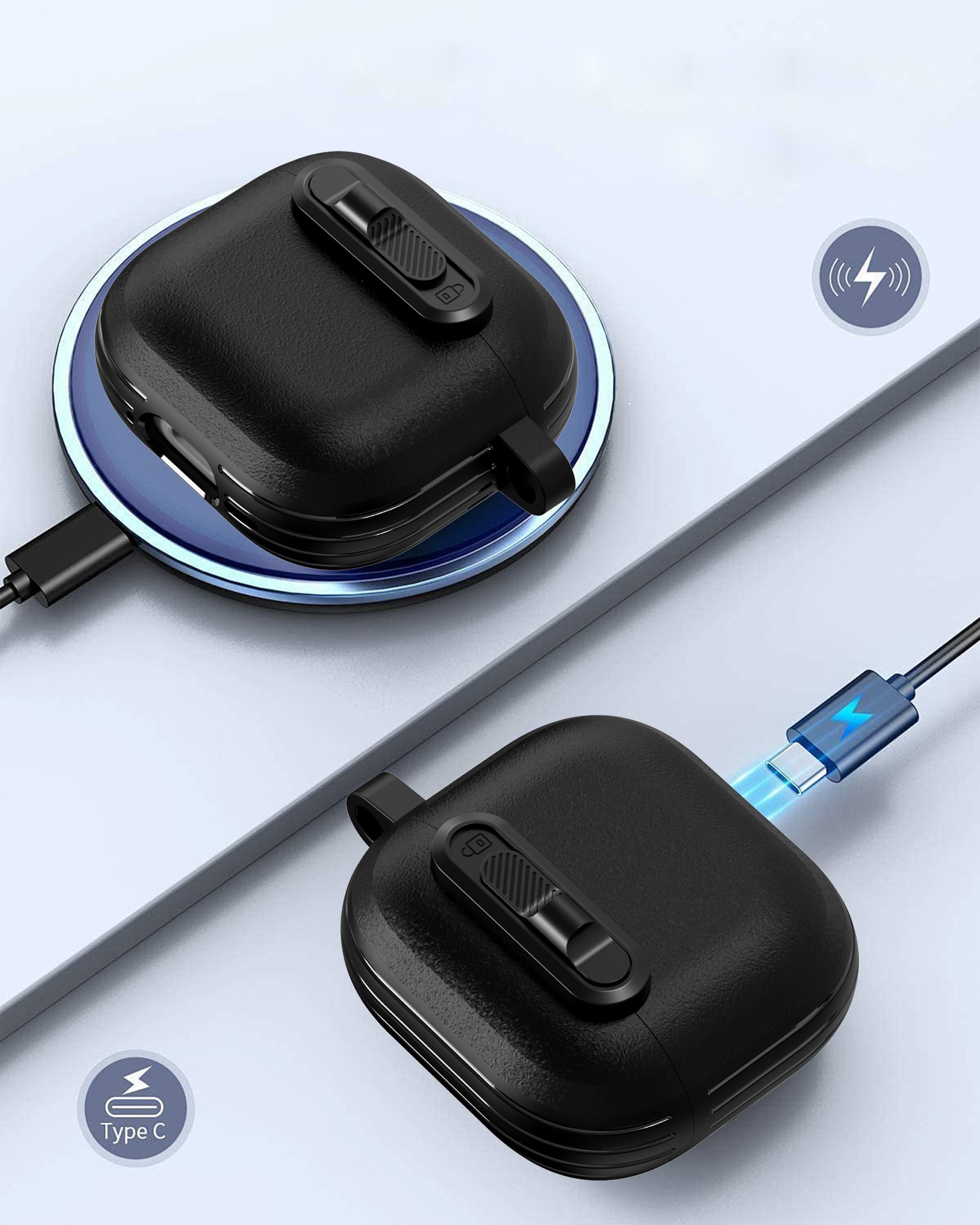 Ultra-Durable Hard Case for Apple AirPods 4 – Rugged Protection, Sleek Fit