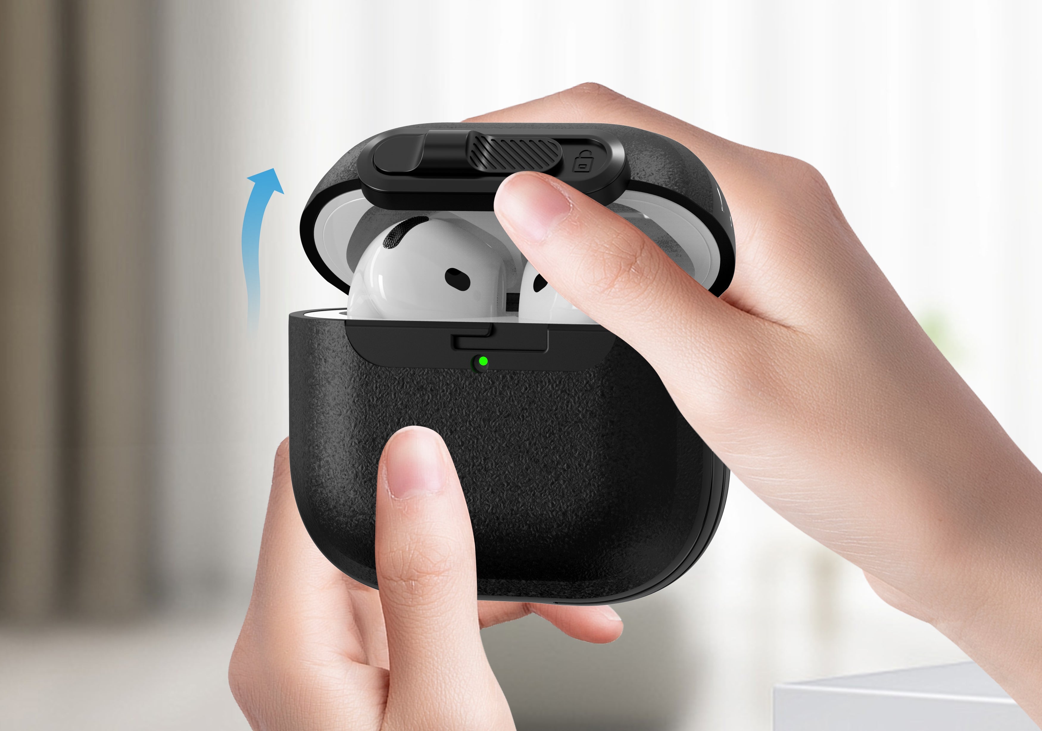 Ultra-Durable Hard Case for Apple AirPods 4 – Rugged Protection, Sleek Fit