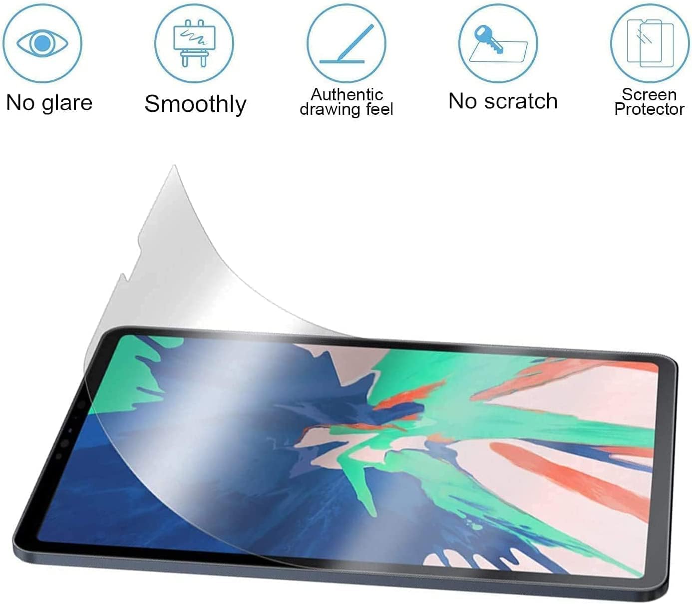 Paper Feel Screen Protector for iPad  Write and Draw Like on Paper, Thin and Responsive