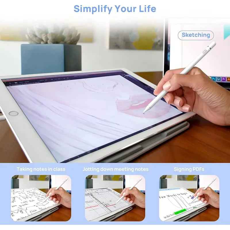 Pbuddy Stylus Pen Compatible With IPad, Pencil Compatible With IPad 2/3/4/5/6/7/8/9/10 Generation Pro 9.7/10.5/11/12.9 Air 2/3/4/5 Mini 2/3/4/5/6 Alternative Drawing Smart Stylist For Touch Screens