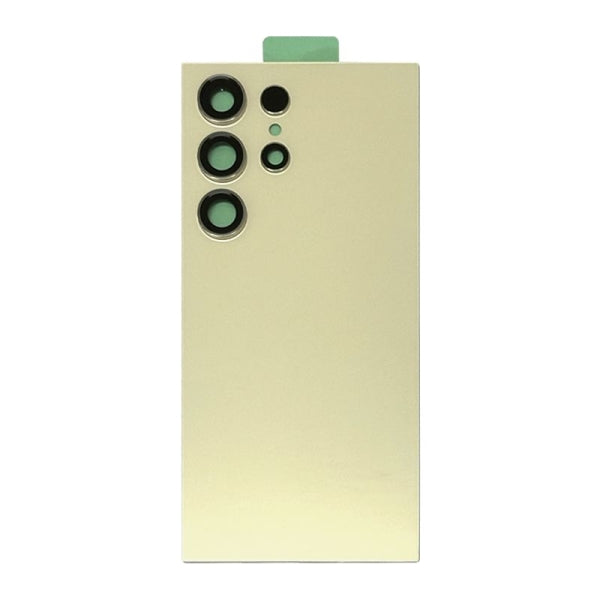 Red Rear Cover Glass For Samsung Galaxy S24 Ultra-Titanium Yellow