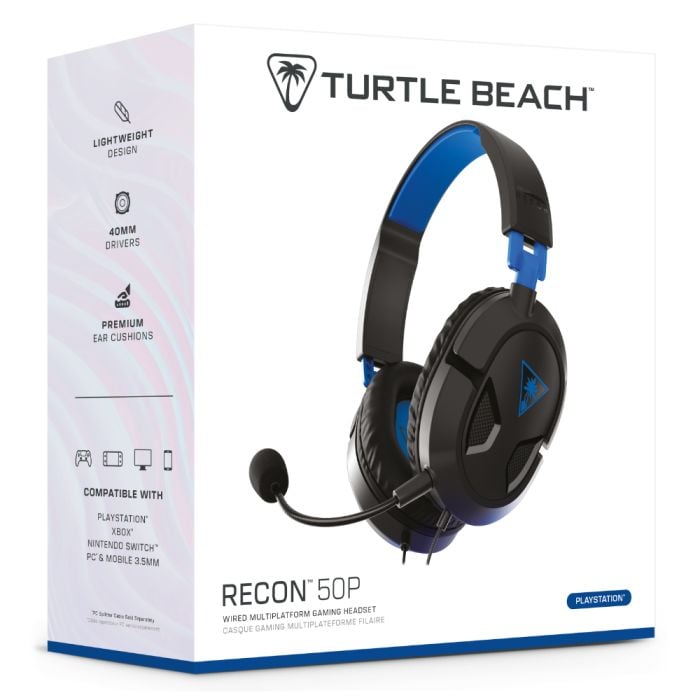 Turtle Beach Recon 50 Gaming Headset – Black - For Playstation - New, Open Box