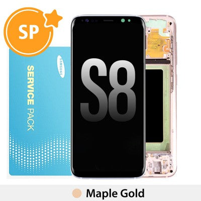 Tecguru-Samsung Galaxy S8 G950F OLED Screen Replacement Digitizer GH97-20473E/GH97-20457E (Service Pack)-Rose Pink