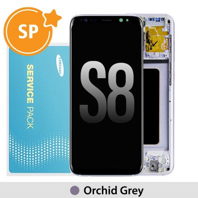 Tecguru-Samsung Galaxy S8 G950F OLED Screen Replacement Digitizer GH97-20473E/GH97-20457E (Service Pack)-Rose Pink