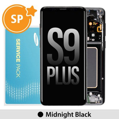 tecguru_Samsung Galaxy S9 Plus G965F LCD Screen Replacement Digitizer GH97-21691D (Service Pack)-Coral Blue