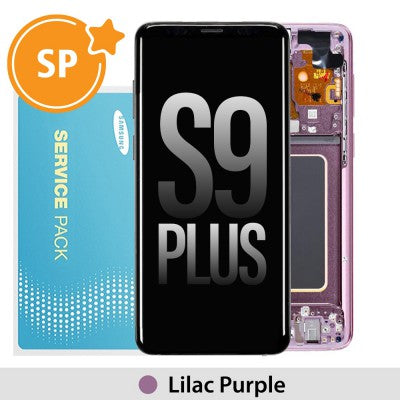 tecguru_Samsung Galaxy S9 Plus G965F LCD Screen Replacement Digitizer GH97-21691D (Service Pack)-Coral Blue