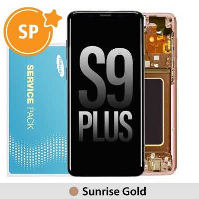 tecguru_Samsung Galaxy S9 Plus G965F LCD Screen Replacement Digitizer GH97-21691D (Service Pack)-Coral Blue