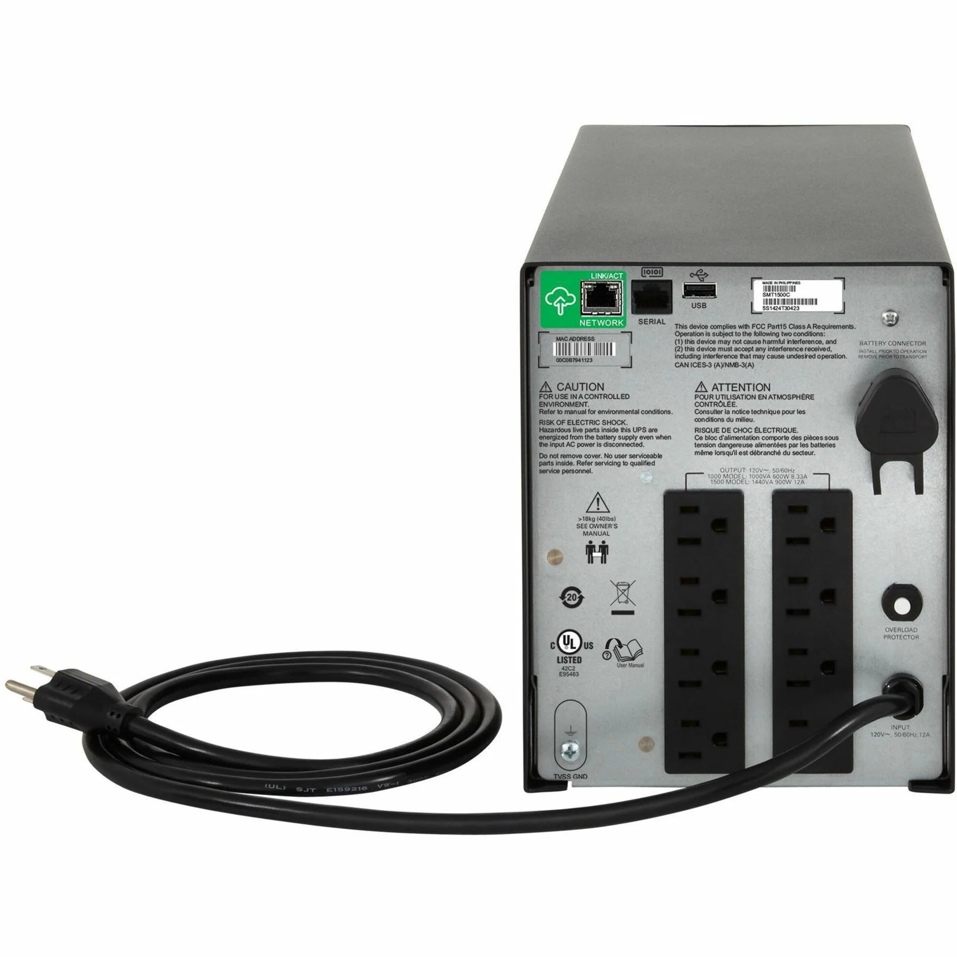 APC Smart UPS SMC 1000VA 230V 600W With SmartConnect SMC1000IC