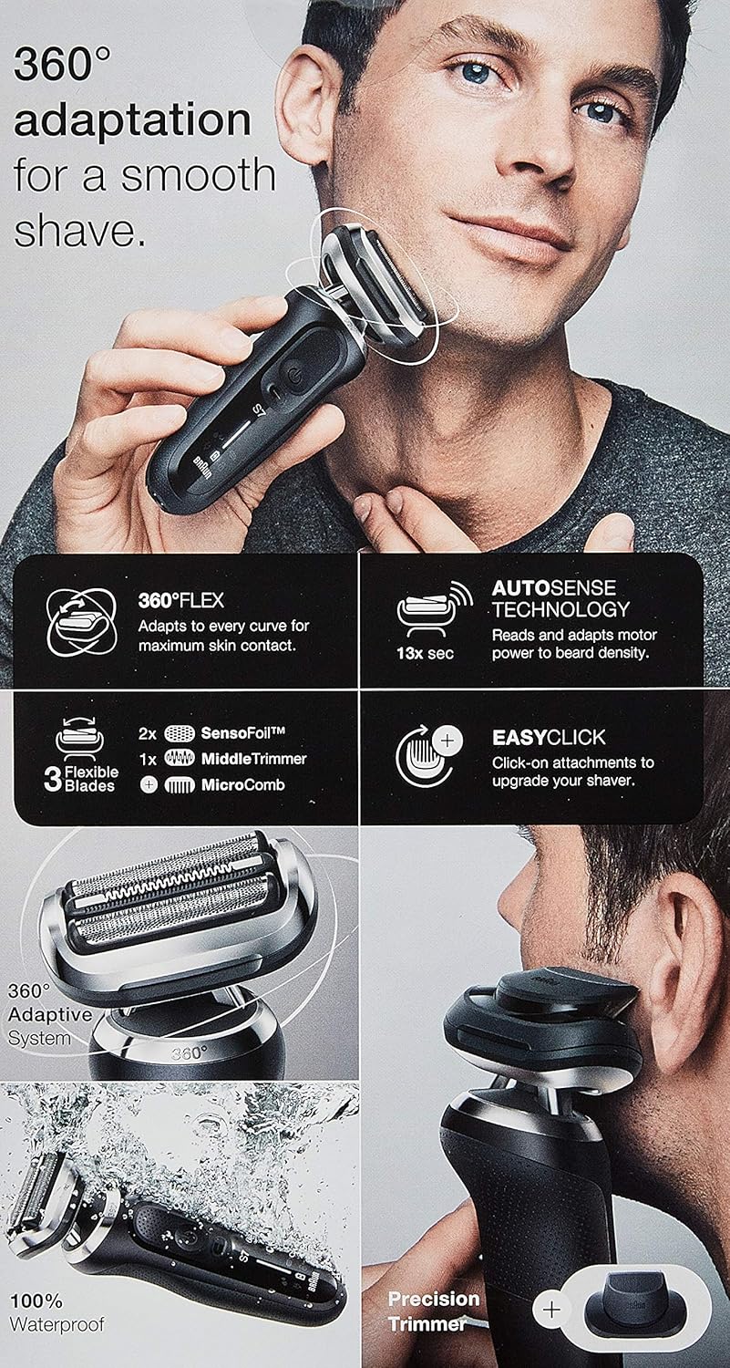 Braun Series 7 71-N1200s Electric Shaver for Men – Wet & Dry | Flex Head | Rechargeable | AU Stock