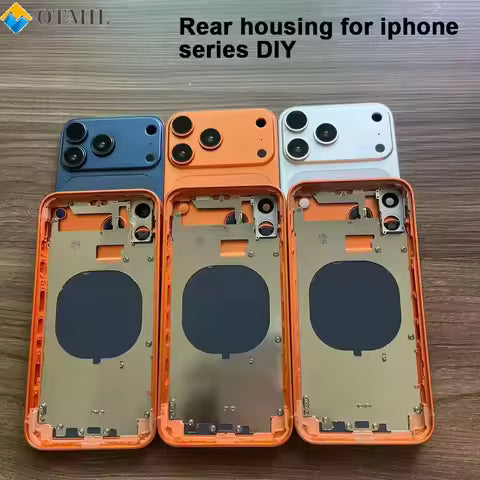 iPhone XR to iPhone 17 Pro Style Conversion Housing Back Cover with Apple Logo & Small Parts
