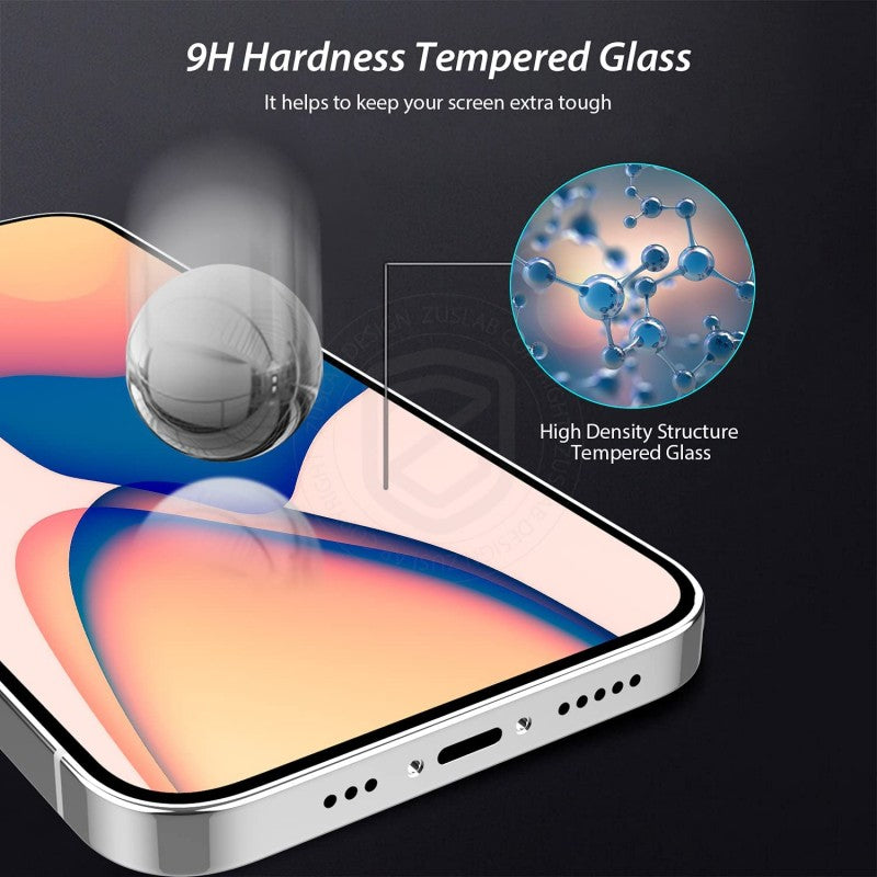 Full Coverage Edge To Edge 9H Screen Protector For IPhone Tempered Glass Film Case Friendly 9H Hardness