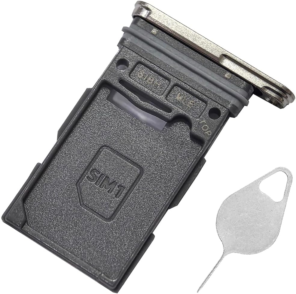 Single SIM Card Tray With Waterproof Ring for Samsung Galaxy S24 Ultra-Titanium Yellow