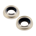 Rear Camera Lens With Bracket for iPhone 15 / 15 Plus-Yellow (Purple)