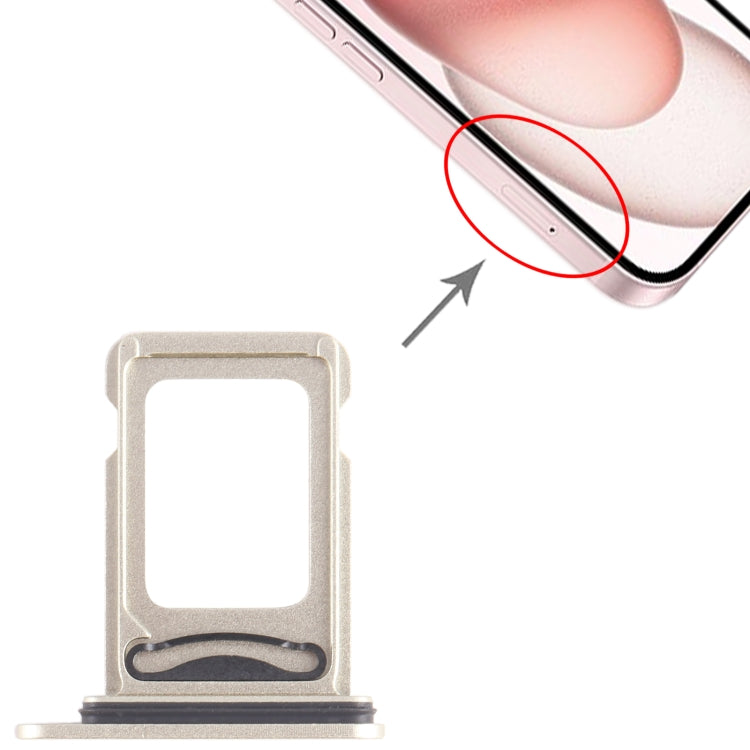 Single SIM Card Tray for iPhone 15 / 15 Plus-Yellow
