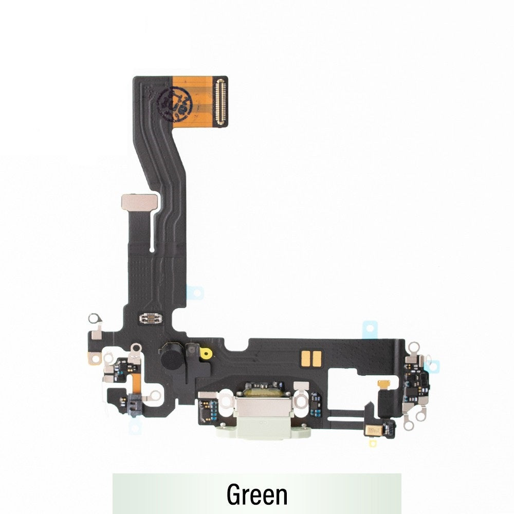 Red Charging Port for iPhone 12 / 12 Pro-Green