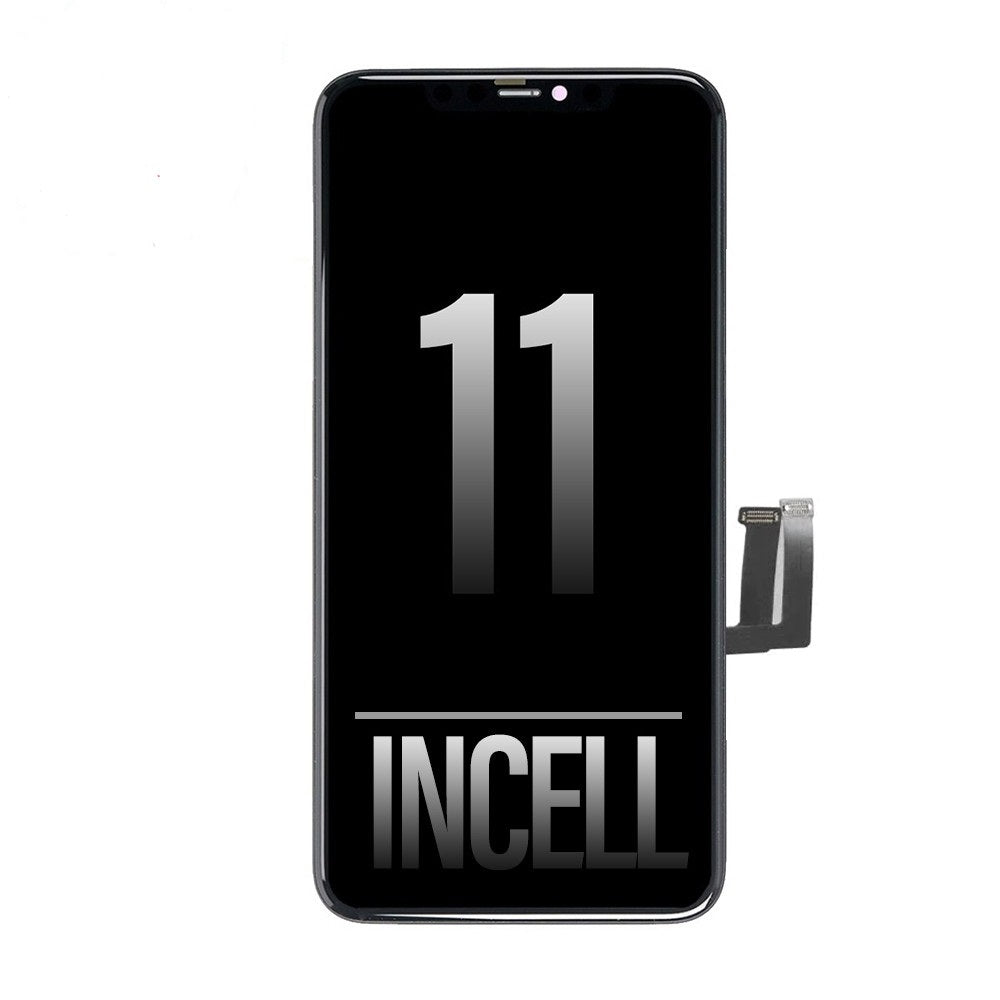 Red Incell LCD Assembly for iPhone 11 Screen Replacement (Reserved OEM IC Pads Transplant IC)AMPLUS Incell LCD Assembly for iPhone 11 Screen Replacement (Reserved OEM IC Pads Transplant IC)