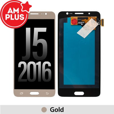 Tecguru-Samsung Galaxy J5 (2016) AMPLUS OLED Screen Replacement Digitizer J510F-Gold