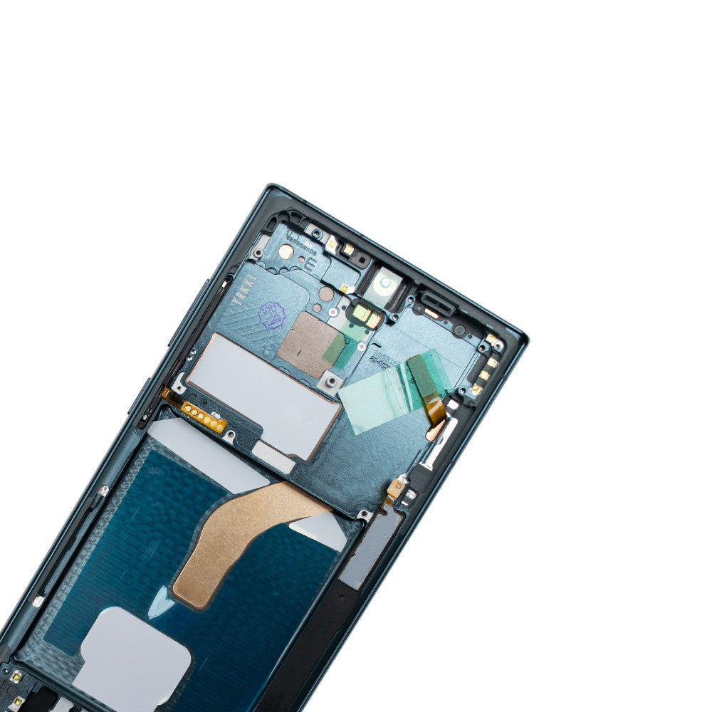 Samsung Galaxy S22 Ultra 5G G908B Red OLED Screen Replacement Digitizer with Frame-Green