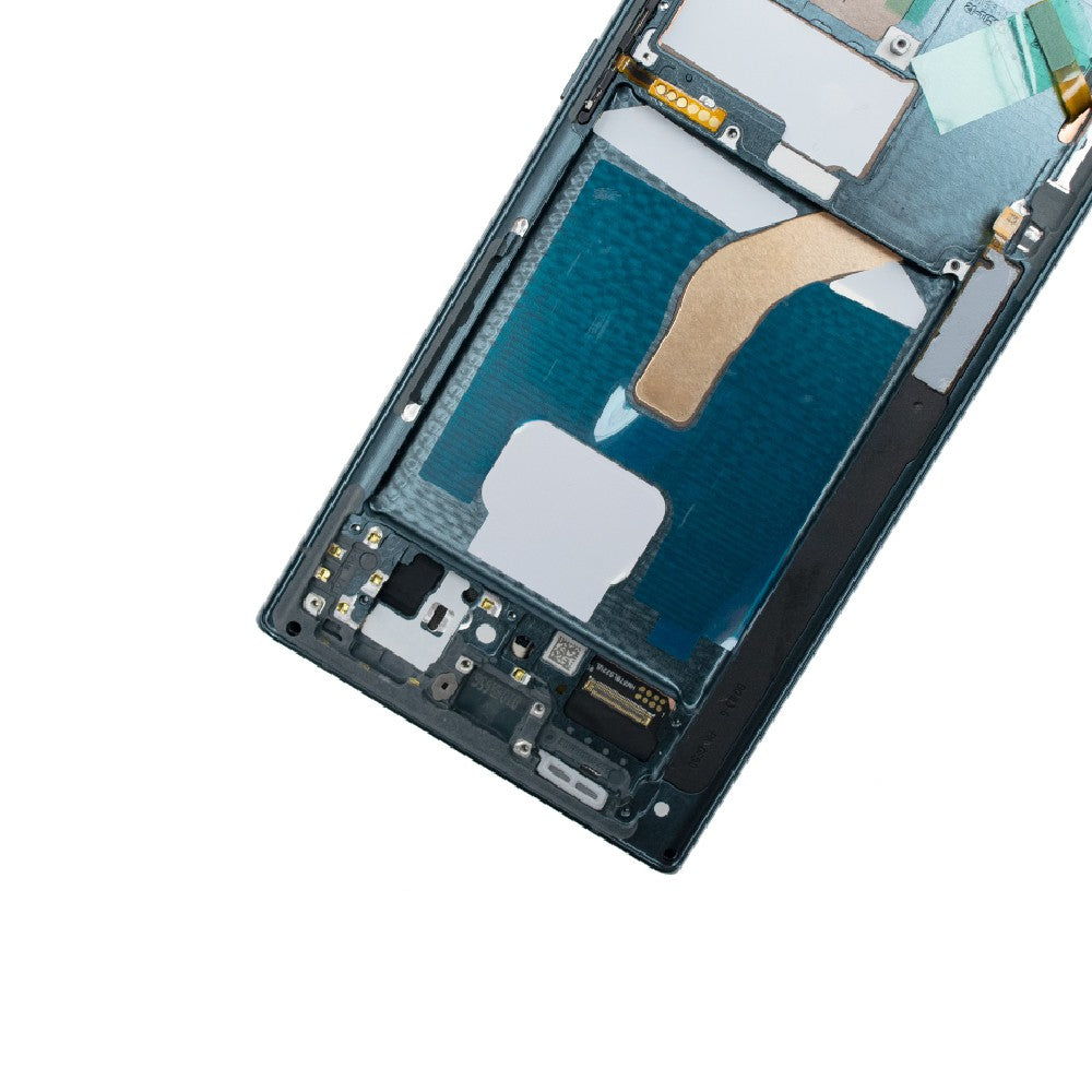 Samsung Galaxy S22 Ultra 5G G908B Red OLED Screen Replacement Digitizer with Frame-Green