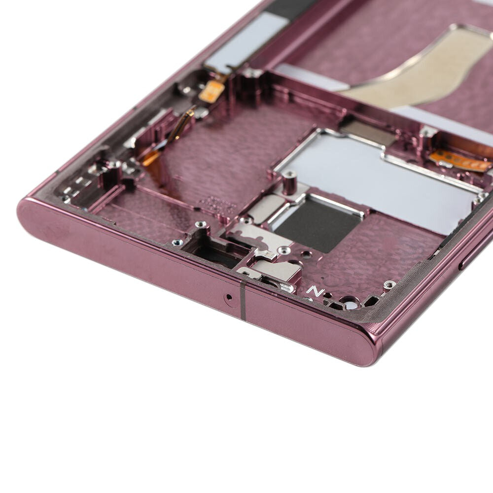 Yellow-Samsung Galaxy S22 Ultra 5G S908B OLED Screen Replacement-Burgundy