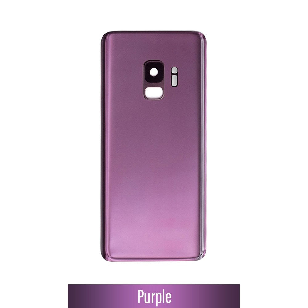 Red Rear Cover Glass For Samsung Galaxy S9 G960F-Purple