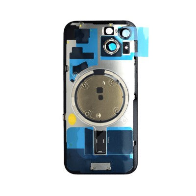 Brown Rear Cover Glass with Camera Lens Glass and Magsafe Magnet for iPhone 15-Green