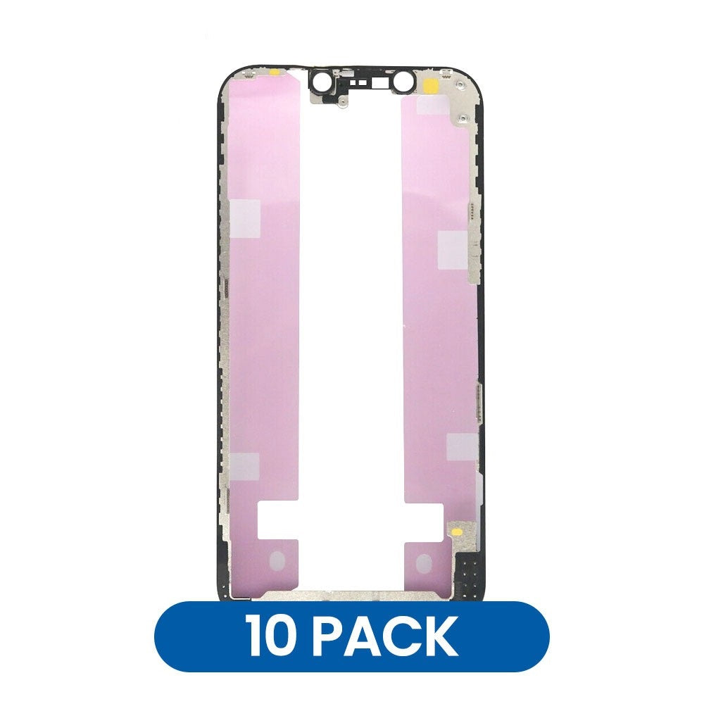 Front LCD Screen Bezel Frame With 3M Glue for iPhone 12 / 12 Pro (Brown) (Pack of 10)