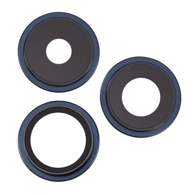 Rear Camera Lens With Bracket for iPhone 15 Pro Max-Blue (Purple)