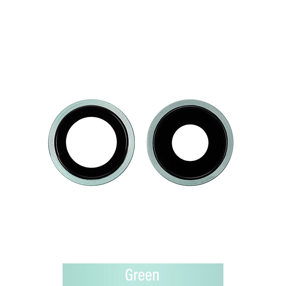 Rear Camera Lens with Bezel for iPhone 11-Green