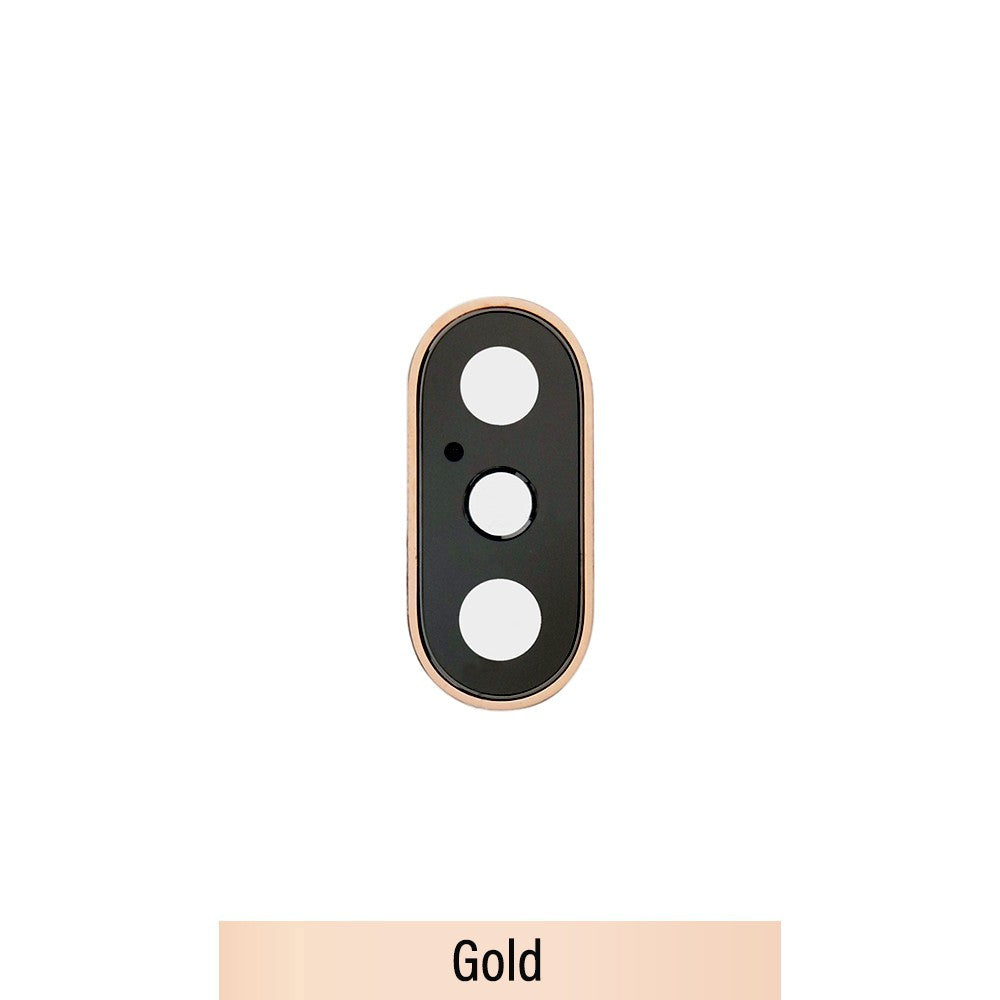 Rear Camera Lens with Bezel for iPhone XS / XS Max-Gold (Real Sapphire, Premium Quality)